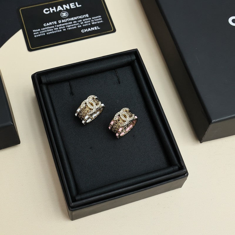 CC 24C Color Leather Diamond Ring