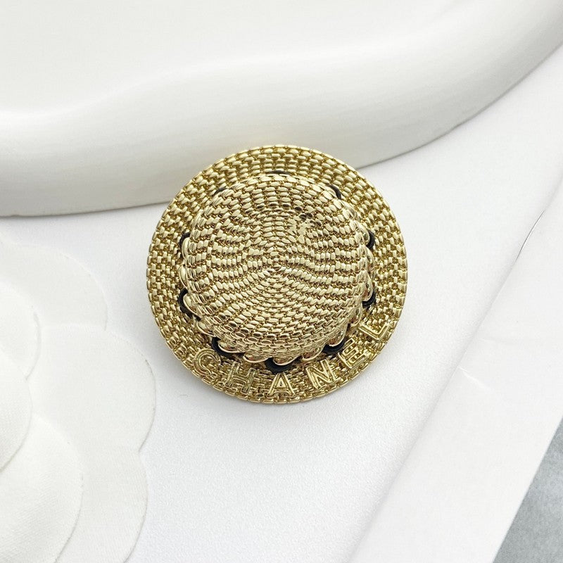 CC Hat Gold Brooch