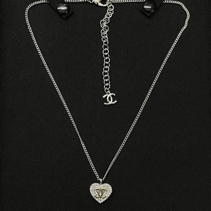 CC Diamond Heart Necklace