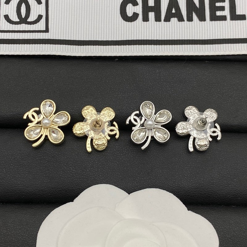 CC Flower Crystal Earrings