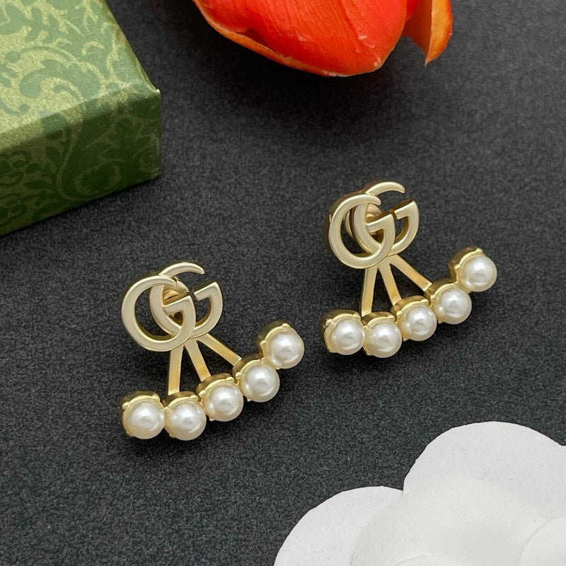GG Five Pearl Earrings
