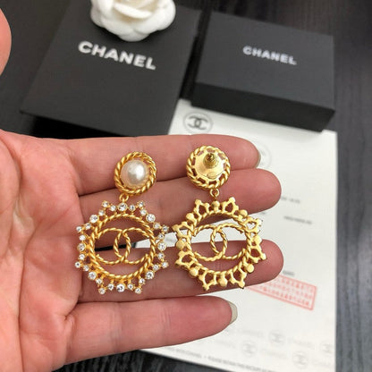 CC Snow Flower Diamond Earrings