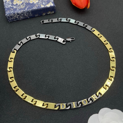 CD Black Gold Chain Necklace