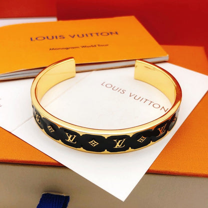 Louis Color Monogram Gold Bracelet