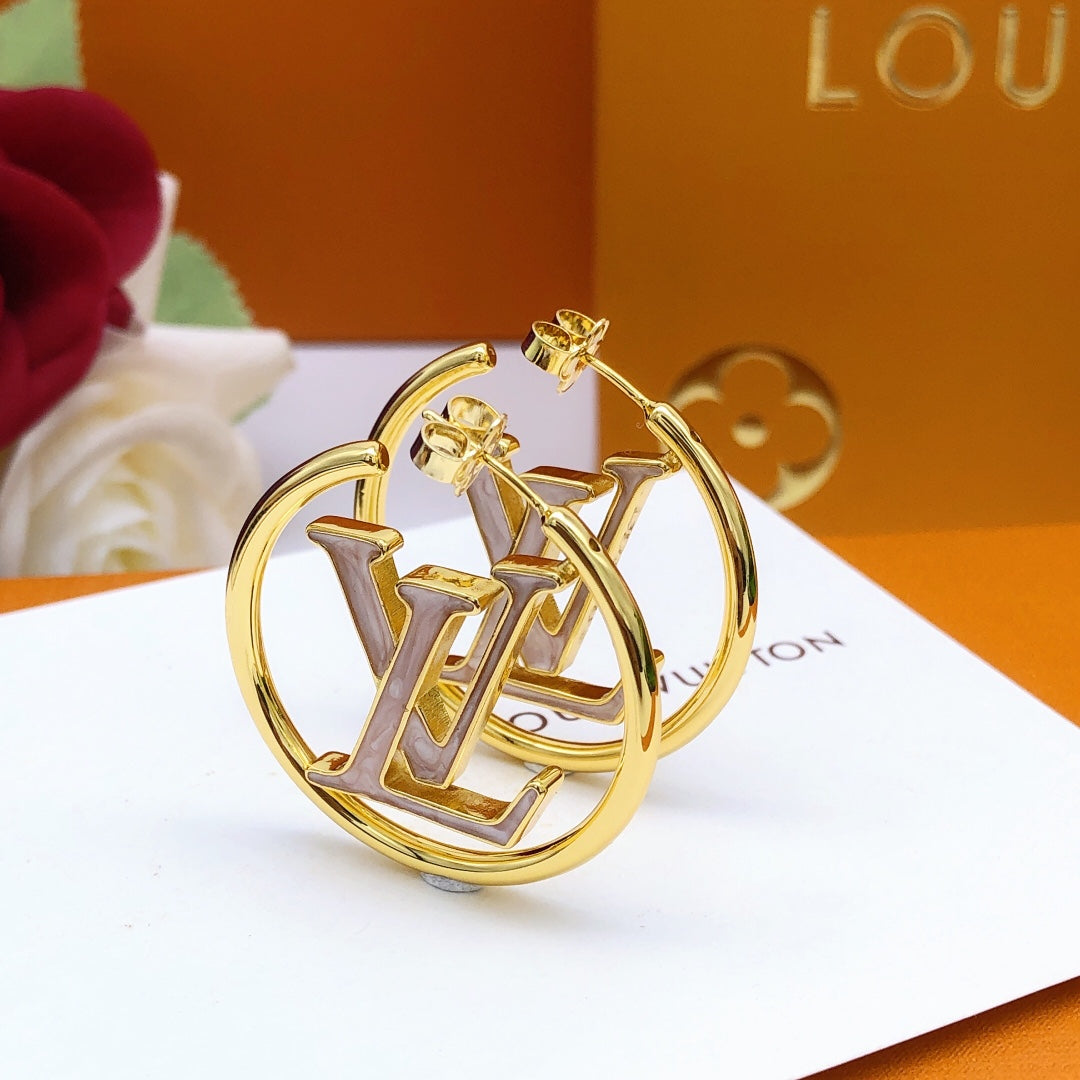Louis Louise Hoop Pearls Earrings