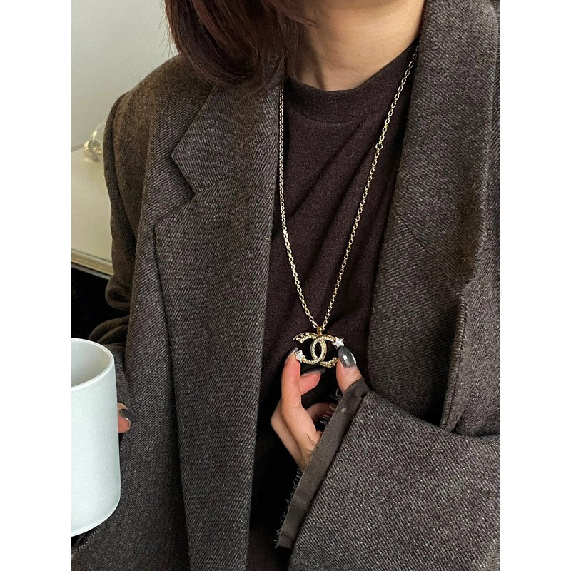CC Big Star Gold Chain Necklace