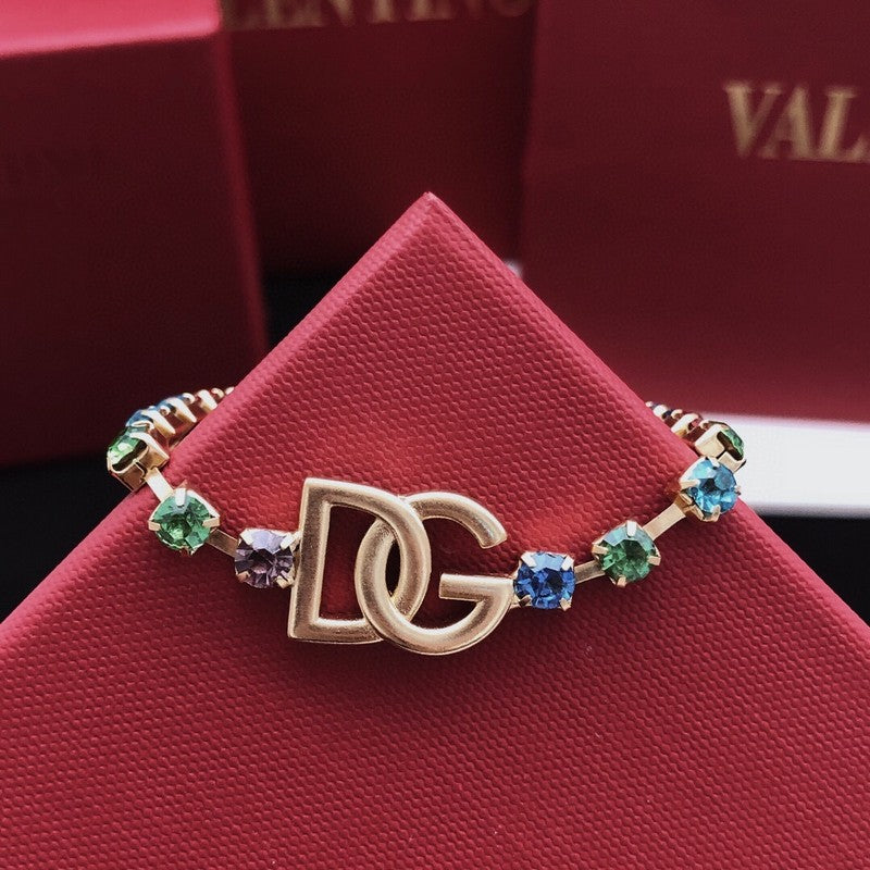 DG Color Crystal Gold Bracelet