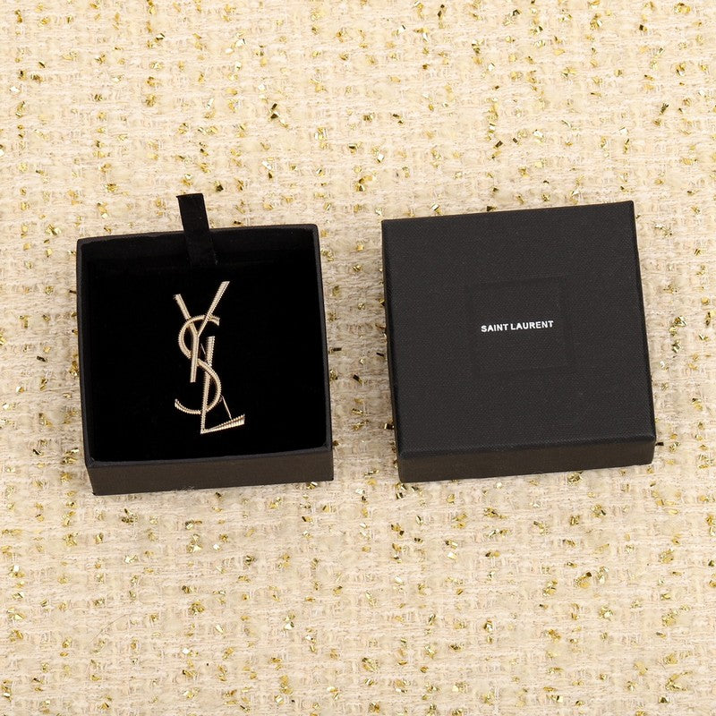 Saint Stripe Gold Brooch