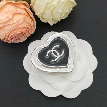 CC Heart Gold Brooch