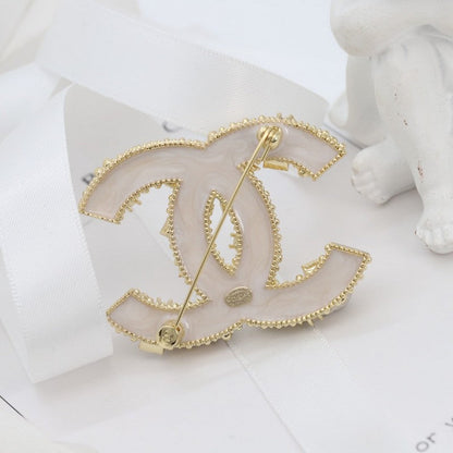 CC Crystal Gold Brooch