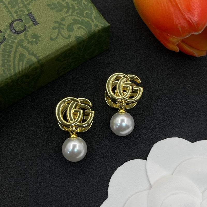 GG Pearl Drop Earrings