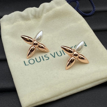 Louis Cross Gold Earrings