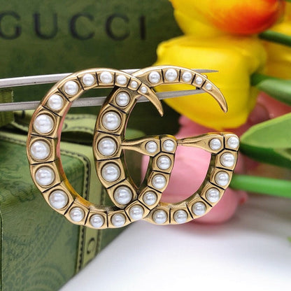 GG Pearl Brooch