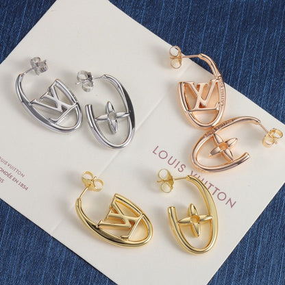 Louis Oval Diamond Earrings