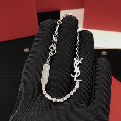 Saint Diamond Gold Chain Bracelet