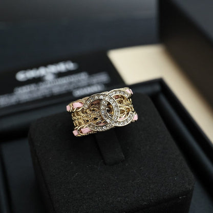 CC 24C Color Leather Diamond Ring