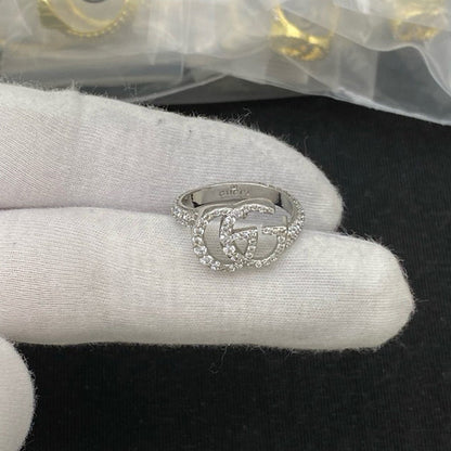GG Diamond Logo Ring