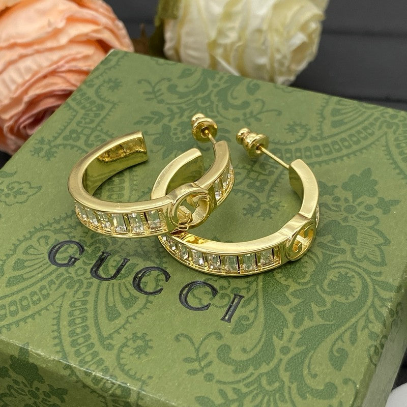 GG Crystal Gold Earrings