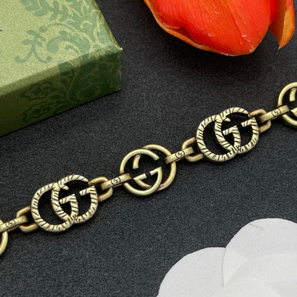 GG Interlocking G Twist Gold Bracelet
