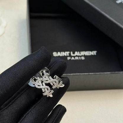 Saint Gold Diamond Circle Earrings