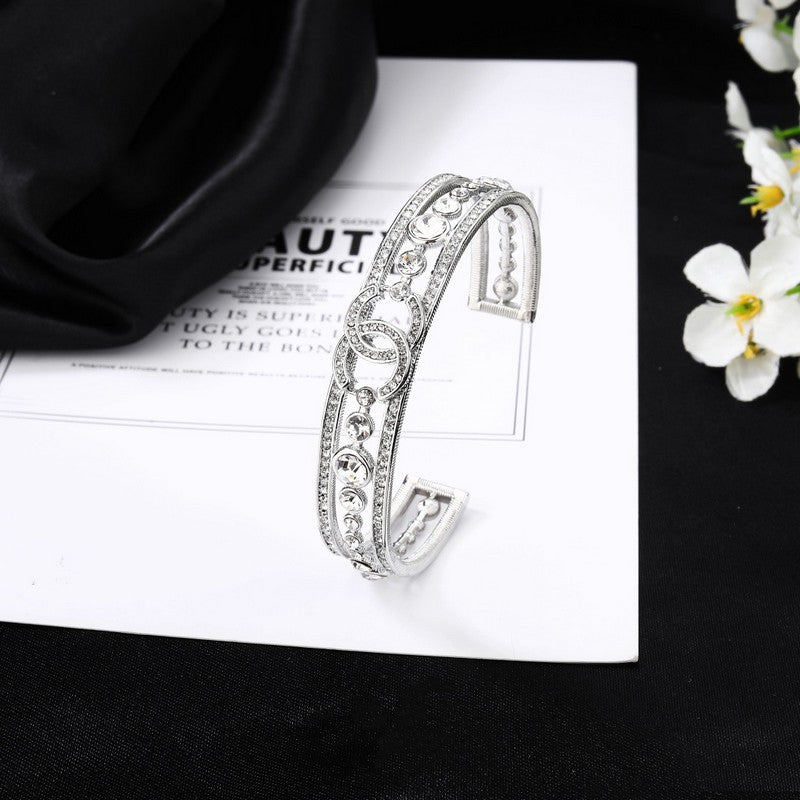 CC White Gold Diamond Bracelet