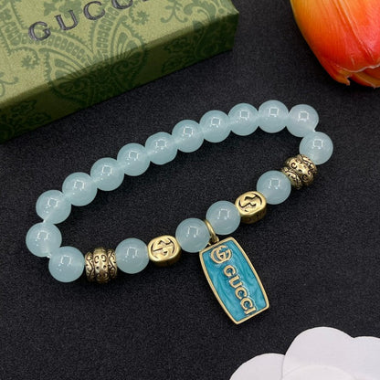 GG Sky Blue Bead Bracelet