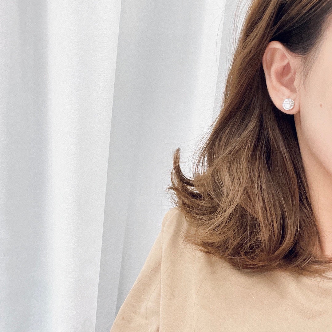 Tiff Circle Stud Earrings