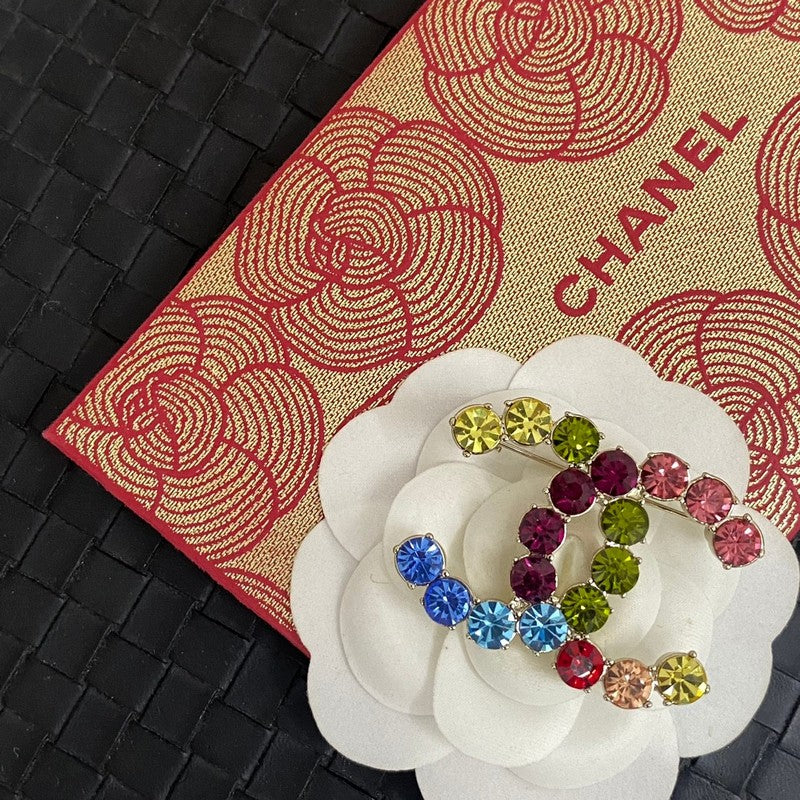 CC Color Crystal Brooch