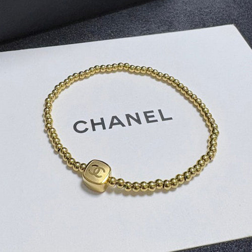 CC Gold Bead Bracelet