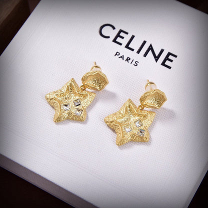 CE Triomphe Star Diamond Earrings