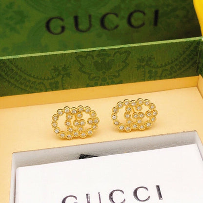 GG Pave Diamond Earrings