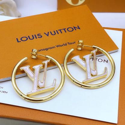 Louis Louise Hoop Pearls Earrings