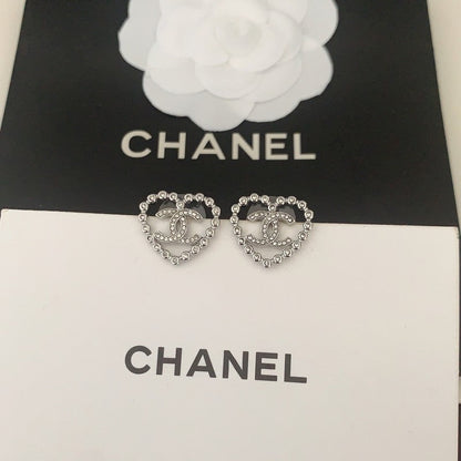 CC Black Heart Diamond Earrings