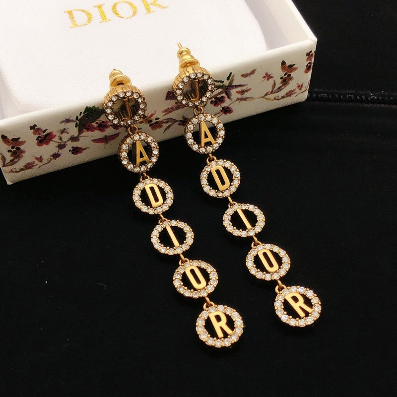 CD Tribales Diamond Long Earrings