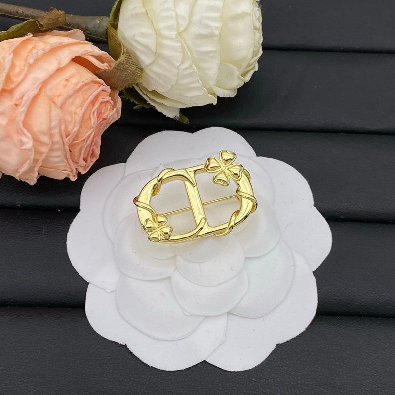 CD Gold Brooch