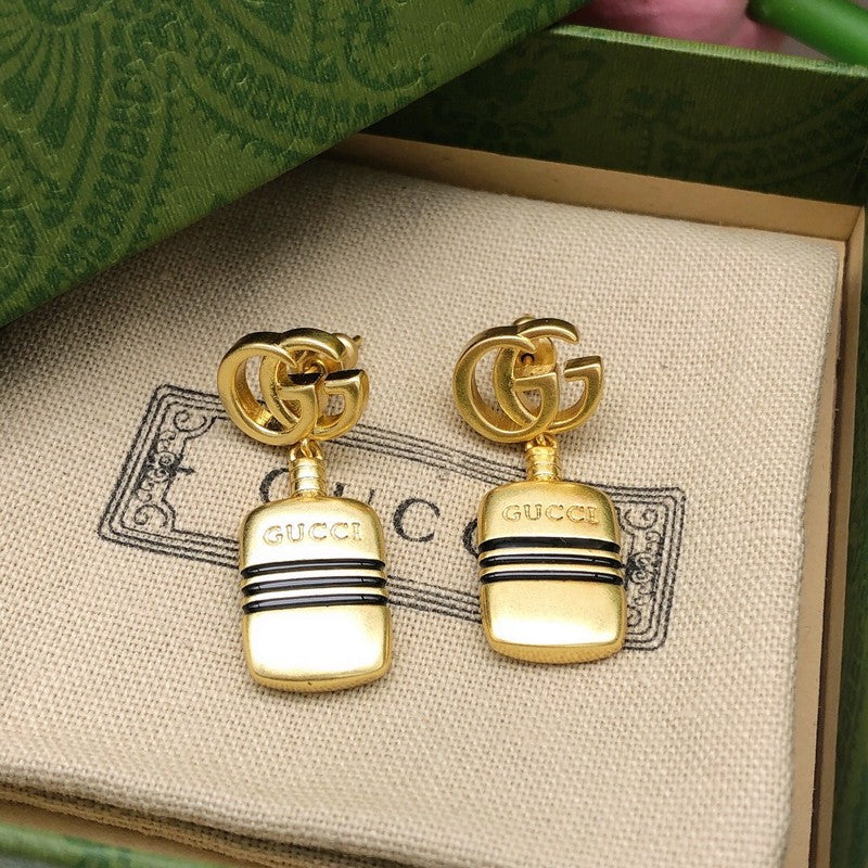 GG Vintage Gold Drop Earrings