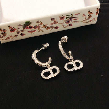 CD Gold Diamond Earrings