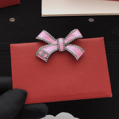 CC Pink Bow Brooch