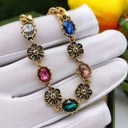 GG Interlocking G Color Crystal Bracelet