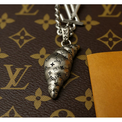 Louis Croissant Medium Charm Necklace