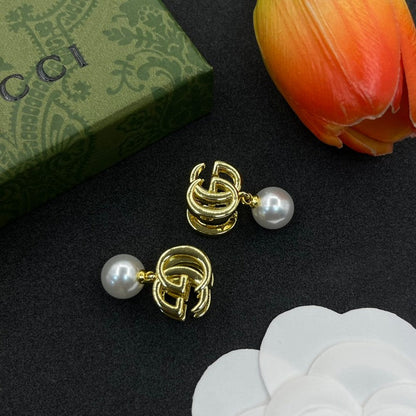 GG Pearl Drop Earrings