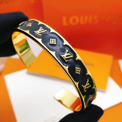 Louis Color Monogram Gold Bracelet