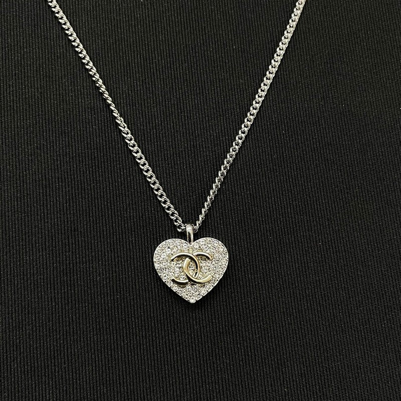 CC Diamond Heart Necklace