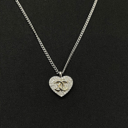 CC Diamond Heart Necklace