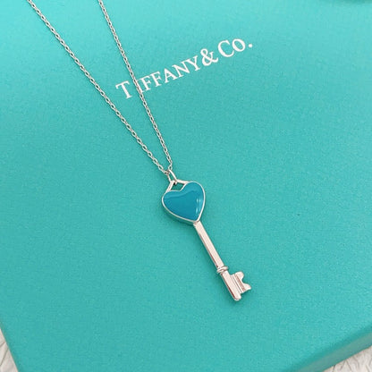 Tiff Blue Key Necklaces