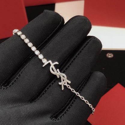 Saint Diamond Gold Chain Bracelet