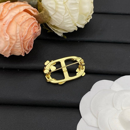 CD Gold Brooch