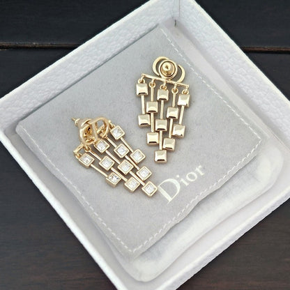 CD Tribales Crystal Chain Earrings