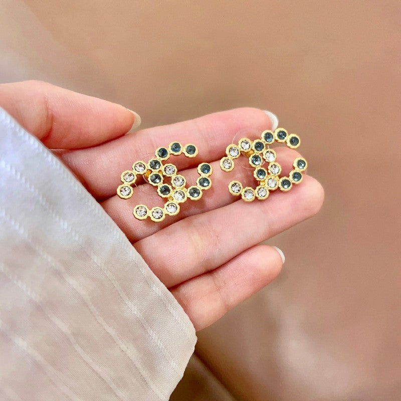 CC Red Crystal Earrings
