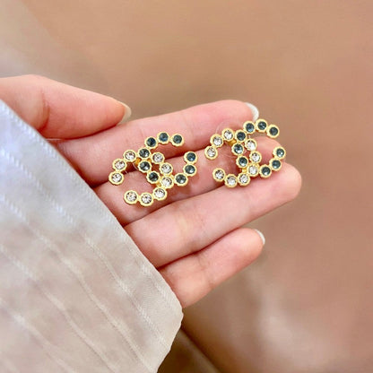 CC Red Crystal Earrings